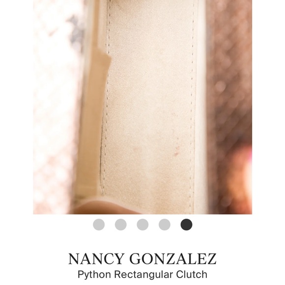 Nancy Gonzalez metallic python 🐍 snake scale evening clutch - Picture 9 of 15